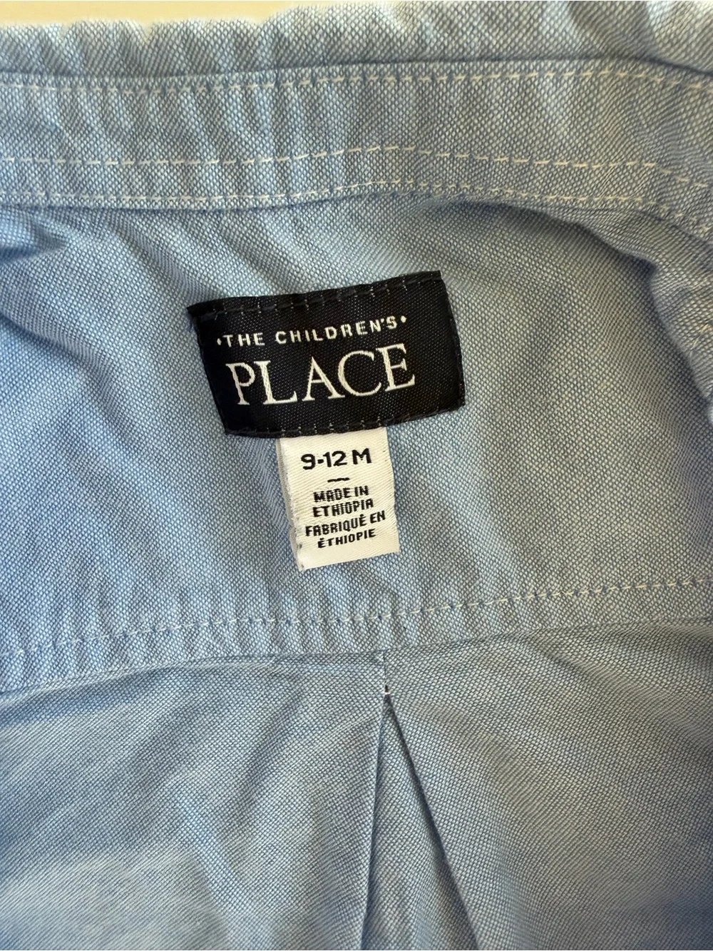 The Children's Place Light Blue Short-Sleeve Button-Down Shirt